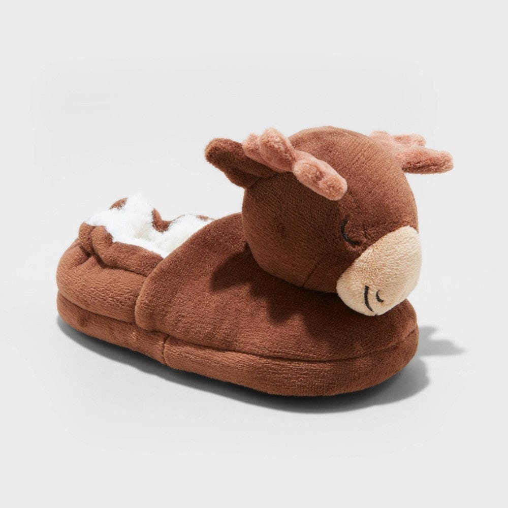 CAT & JACK Kids Shoes 26 / Brown CAT & JACK - KIDS - Mo Moose Slippers