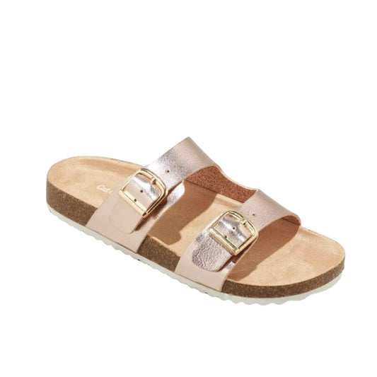 CAT & JACK Kids Shoes 31 / Bronze CAT & JACK - Slip On Footbed Sandals