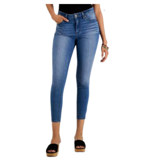 CELEBRITY PINK Womens Bottoms M / Blue / 27 CELEBRITY PINK - Curvy Distressed Skinny  Jeans
