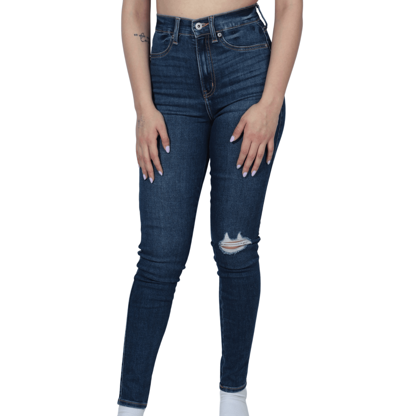 CELEBRITY PINK Womens Bottoms CELEBRITY PINK - Distressed Denim Skinny Jeans