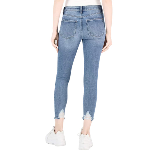 CELEBRITY PINK Womens Bottoms S / Light Blue / 26 CELEBRITY PINK - Mid Rise Cropped Ankle Skinny denim