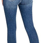 CELEBRITY PINK Womens Bottoms XL / Blue / 31 CELEBRITY PINK - Mid Rise Cropped Ripped dsign Jeans