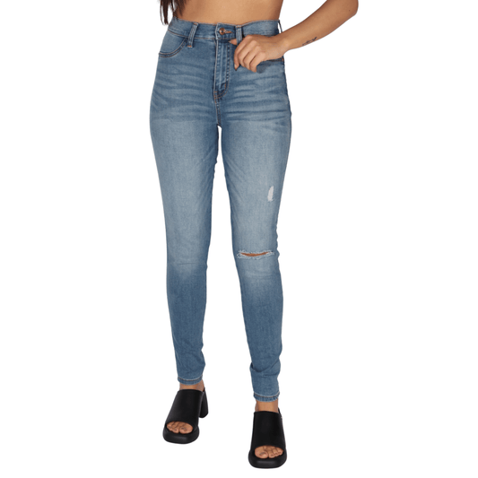 CELEBRITY PINK Womens Bottoms XS / Blue / 25 CELEBRITY PINK - Pull Over Jeans