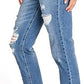 CELEBRITY PINK Womens Bottoms CELEBRITY PINK -  Ripped Button-Fly Jeans