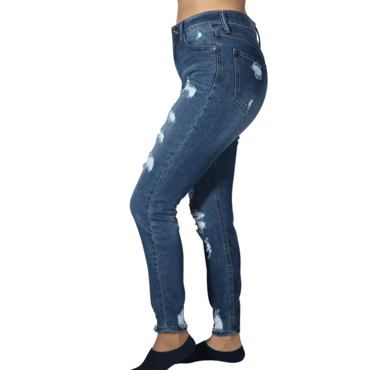 CELEBRITY PINK Womens Bottoms M / Blue CELEBRITY PINK - Ripped Jeans