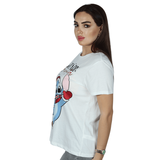 CENSORED Womens Tops CENSORED - Printed Stitch Design T-Shirt