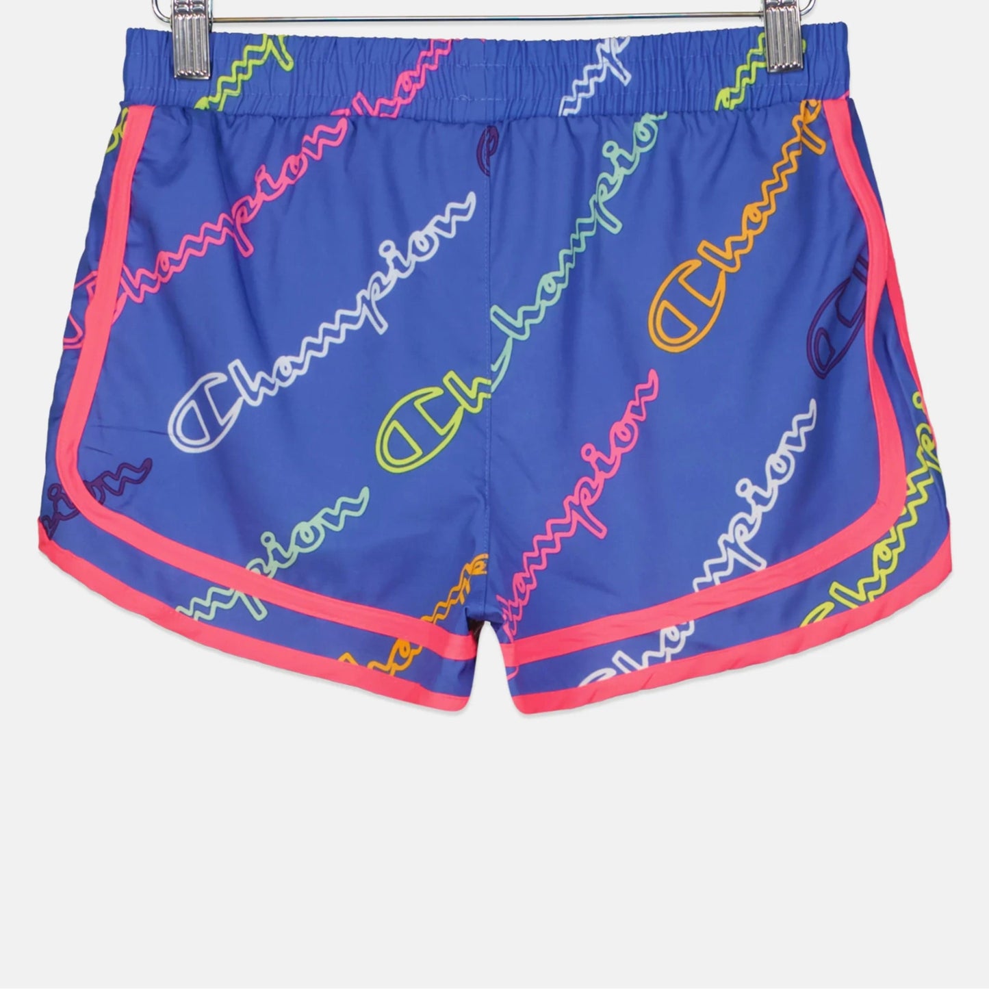 CHAMPION Girls Bottoms 4 Years / Multi-Color CHAMPION - Kids -  All Over Print Diagonal Script Woven Shorts