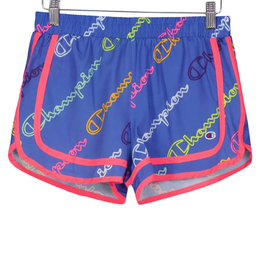 CHAMPION Girls Bottoms 4 Years / Multi-Color CHAMPION - Kids -  All Over Print Diagonal Script Woven Shorts