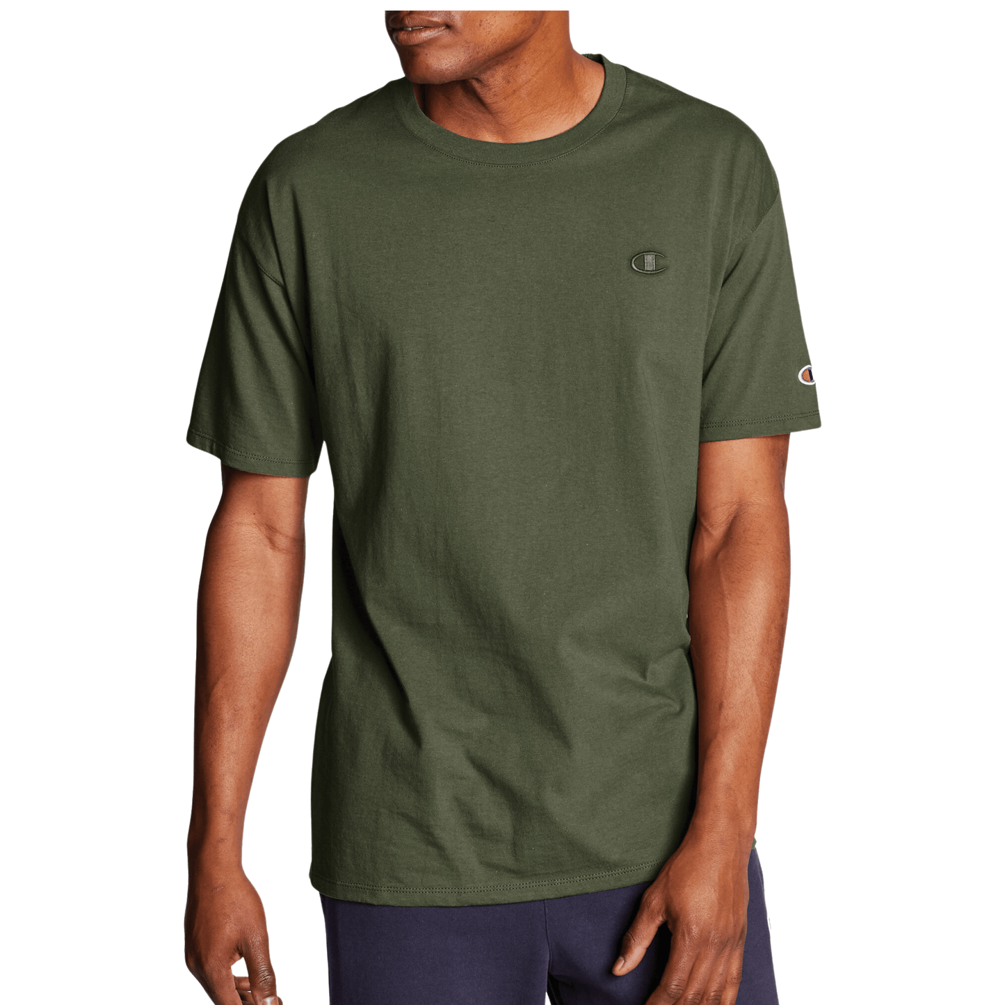 CHAMPION Mens Tops S / Green CHAMPION -  Classic Jersey Cotton Tee