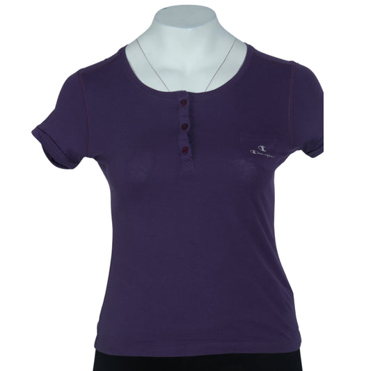 CHAMPION Womens Tops M / Purple CHAMPION - Pull Over T-Shirt