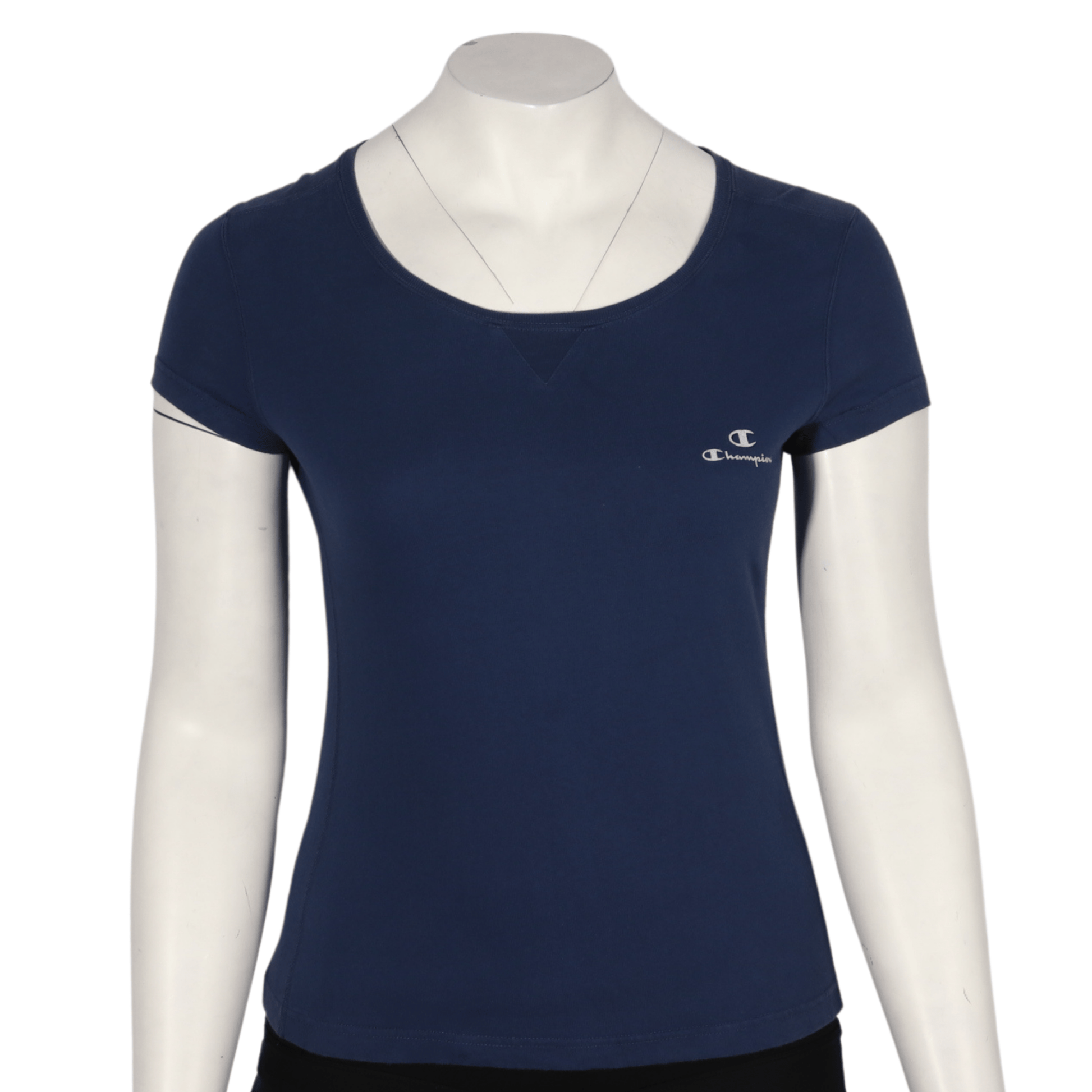 CHAMPION Womens Tops XL / Navy CHAMPION - Simple cotton logo t-shirt