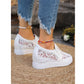 SHEIN - Casual Mesh Floral Embroidered Shoes