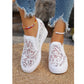 SHEIN - Casual Mesh Floral Embroidered Shoes