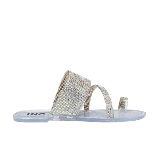 INC INTERNATIONAL CONCEPTS - Embellished Toe Loop Flat Slippers