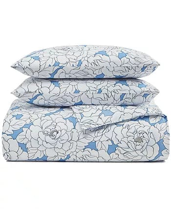 CHARTER CLUB Comforter/Quilt/Duvet Full/Queen / Multi-Color CHARTER CLUB - Camellia 3-Pc. Comforter Set, Full/Queen