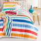 CHARTER CLUB Comforter/Quilt/Duvet Twin / Multi-Color CHARTER CLUB - Kids Rainbow Stripe Cotton 2-Pc. Comforter Set