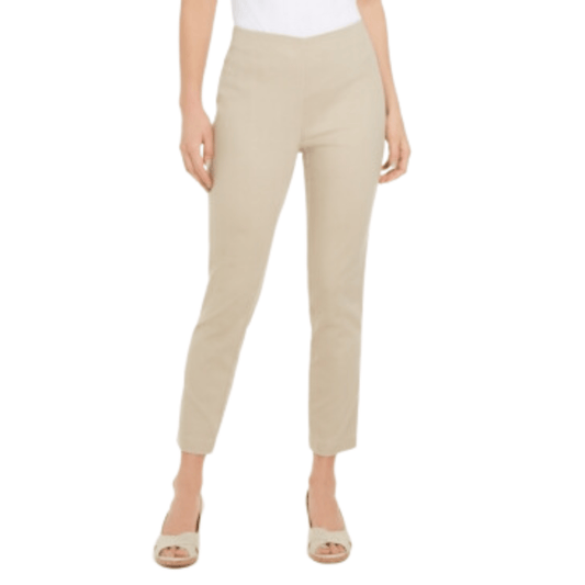 CHARTER CLUB Womens Bottoms Petite XL / Beige / 32 CHARTER CLUB - Chelsea Stretch Twill Capri Pants