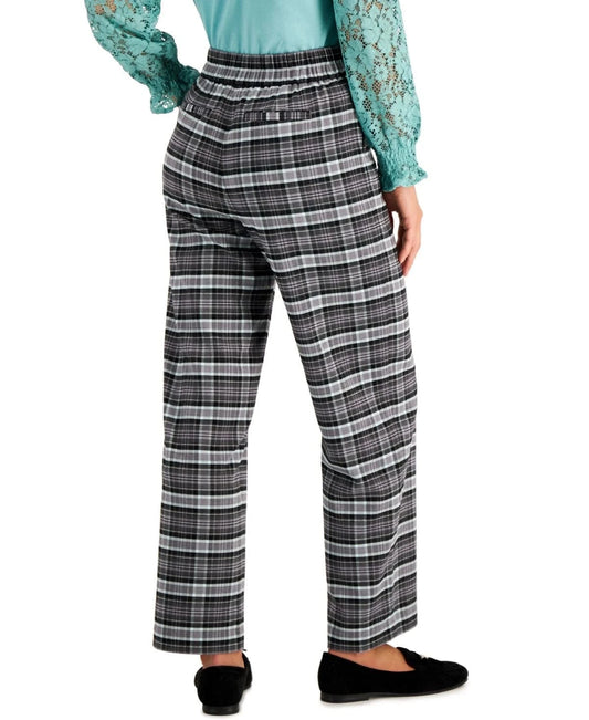 CHARTER CLUB Womens Bottoms CHARTER CLUB - Petite Plaid Pants
