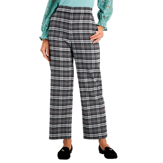 CHARTER CLUB Womens Bottoms Petite L / Multi-Color CHARTER CLUB - Petite Plaid Pants