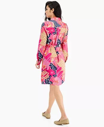 CHARTER CLUB Womens Dress Petite XL / Multi-Color CHARTER CLUB -  Patch Shirtdress