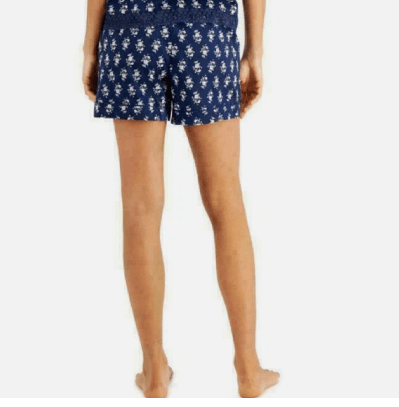 CHARTER CLUB Womens Pajama XXL / Multi-Color CHARTER CLUB - Flower pattern cotton shorts