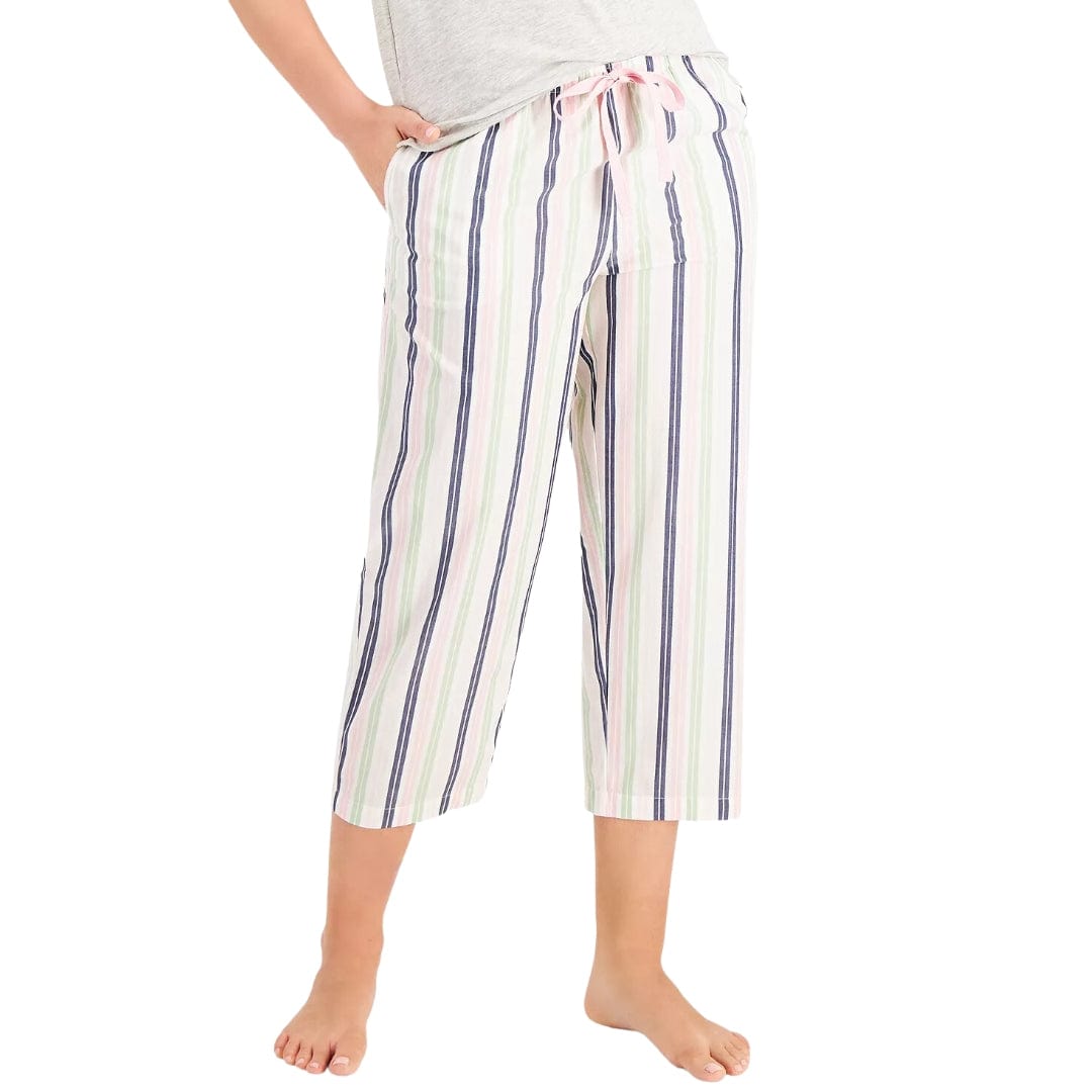 CHARTER CLUB Womens Pajama CHARTER CLUB - Woven Stripped Pajama Pants