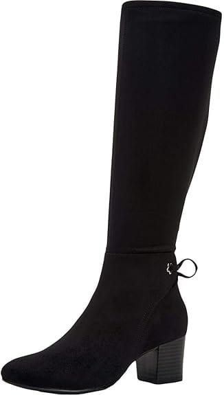 CHARTER CLUB Womens Shoes 36.5 / Black CHARTER CLUB - Jaccque Block Heel Mid-Calf Boots