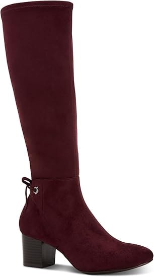 CHARTER CLUB Womens Shoes 36 / Burgundy CHARTER CLUB - Jaccque Block Heel Mid-Calf Boots