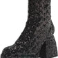 CIRCUS Womens Shoes 38.5 / Black CIRCUS - Kia Block Heel Platform Mid-Calf Boots