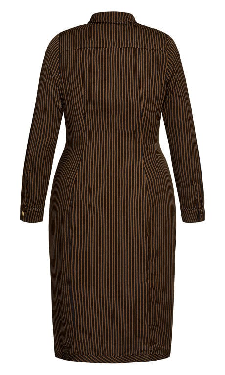 CITY CHIC Womens Dress CITY CHIC - Plus Size Twisted Stripe Dress