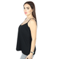 CITY CHIC Womens Tops XS / Black CITY CHIC - Silk Blend Spaghetti Strap Tank Top