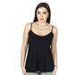 CITY CHIC Womens Tops XS / Black CITY CHIC - Silk Blend Spaghetti Strap Tank Top