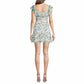 CITY TRIANGLES Womens Dress XS / Multi-Color CITY TRIANGLES - Short Sleeve Floral Bodycon Frill short Dress