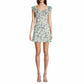 CITY TRIANGLES Womens Dress XS / Multi-Color CITY TRIANGLES - Short Sleeve Floral Bodycon Frill short Dress