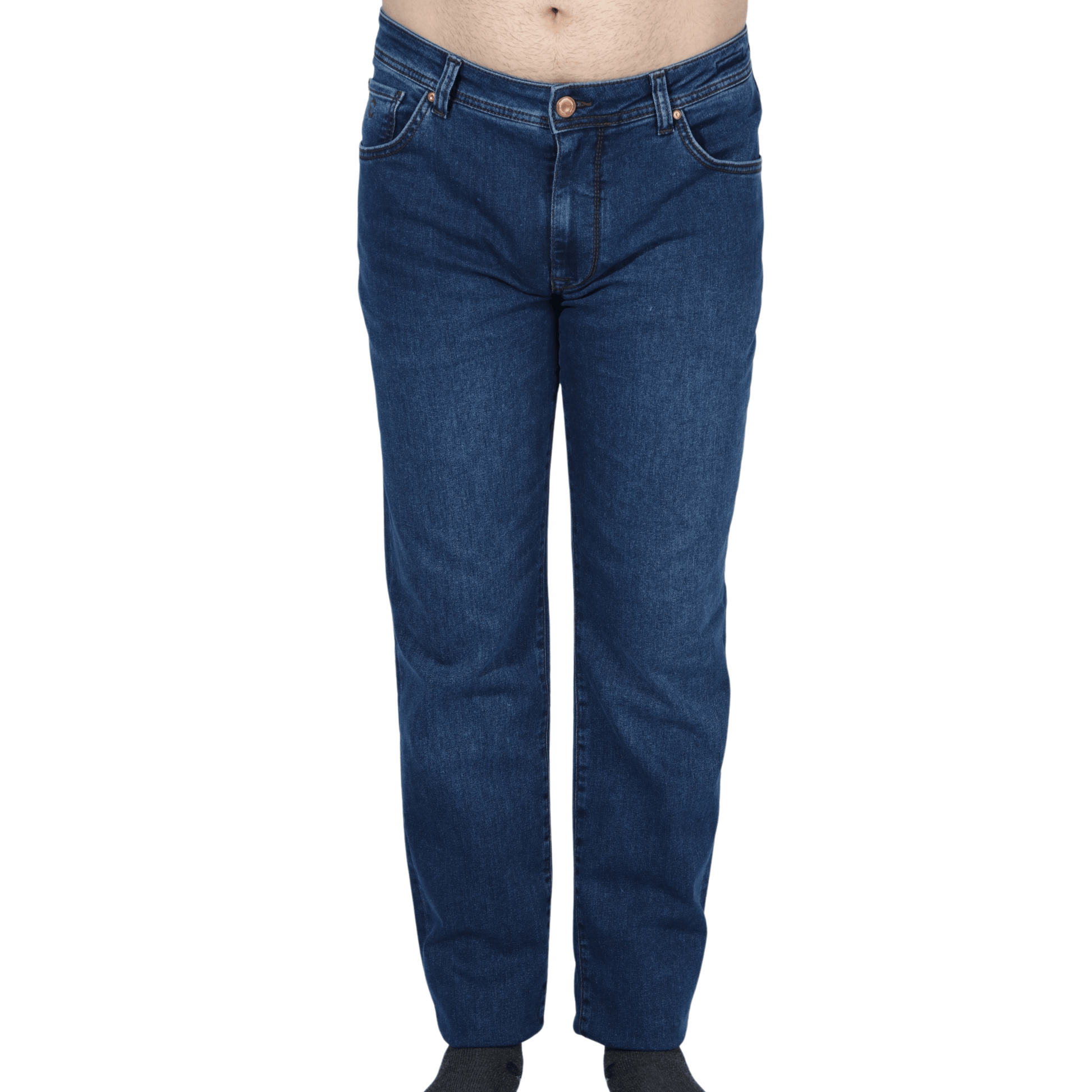 CLARION Mens Bottoms CLARION - Straight fit solid denim