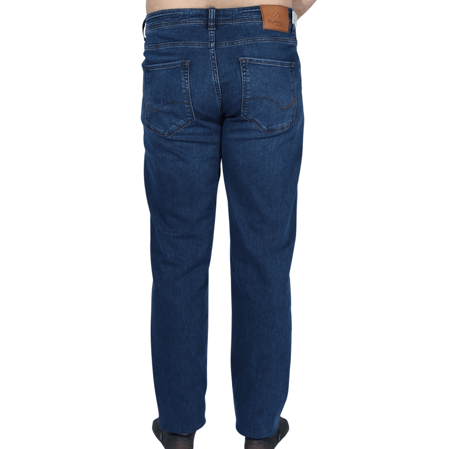CLARION Mens Bottoms CLARION - Straight fit solid denim