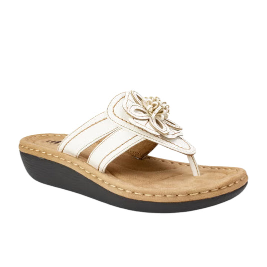 WHITE MOUNTAIN - Carnation Faux Leather Slide slippers