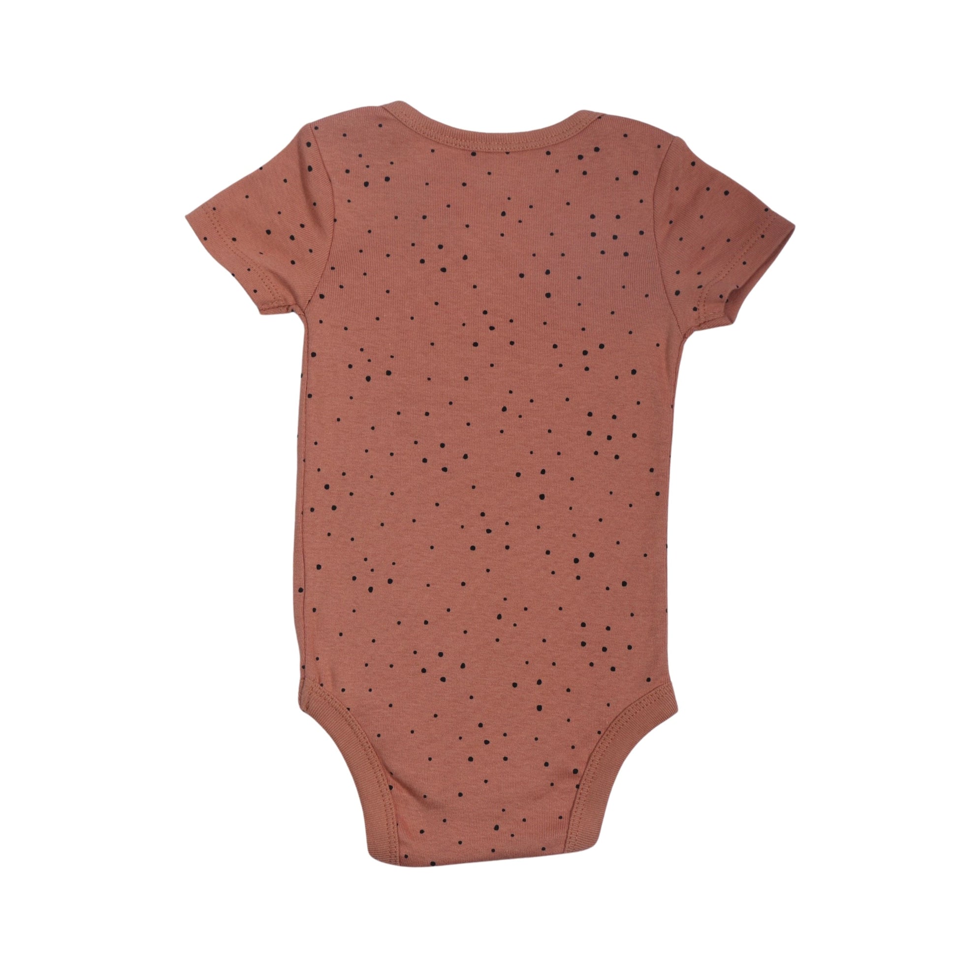 CLOUD ISLAND Baby Girl CLOUD ISLAND - Baby - Black Dotted Short Sleeve Bodysuit