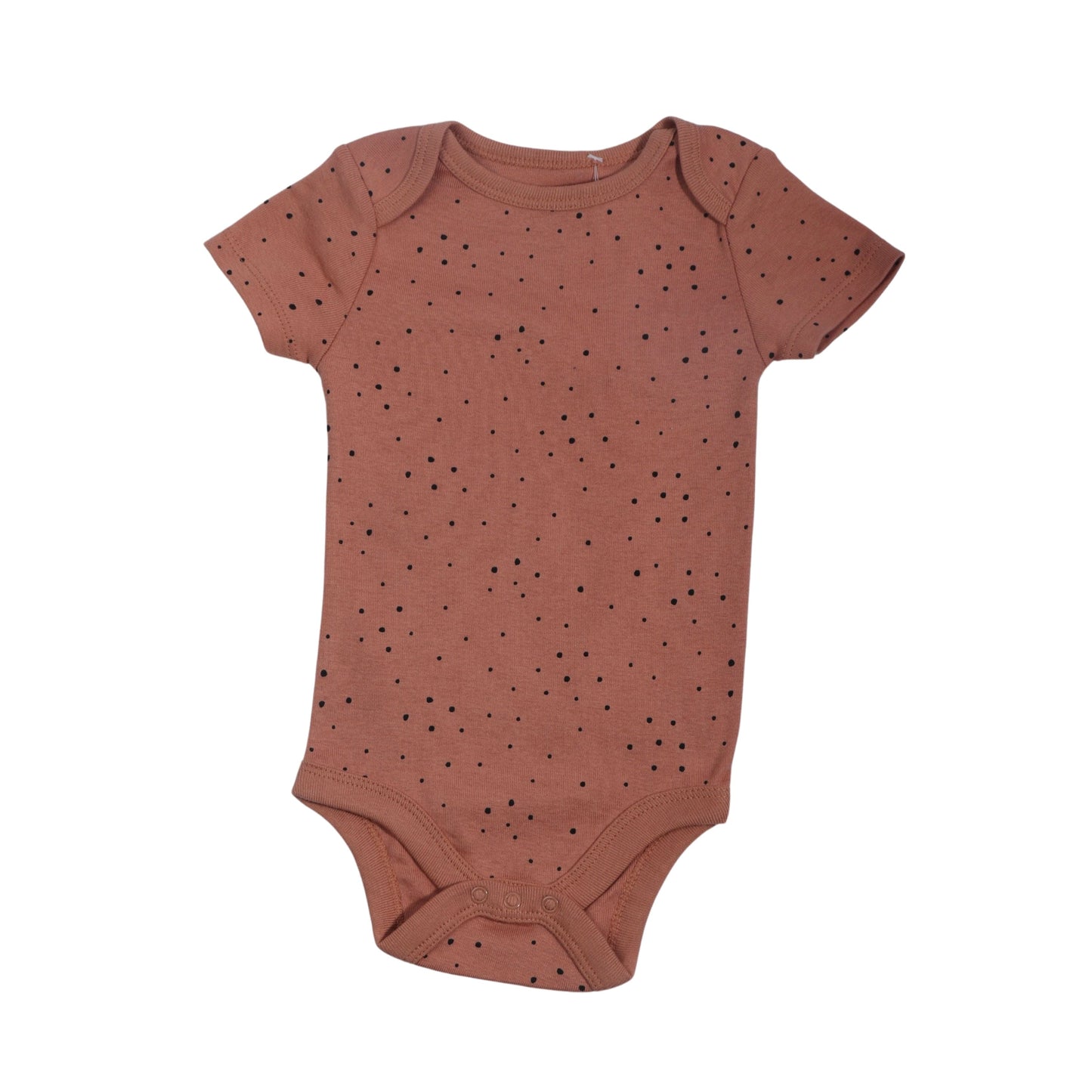 CLOUD ISLAND Baby Girl CLOUD ISLAND - Baby - Black Dotted Short Sleeve Bodysuit