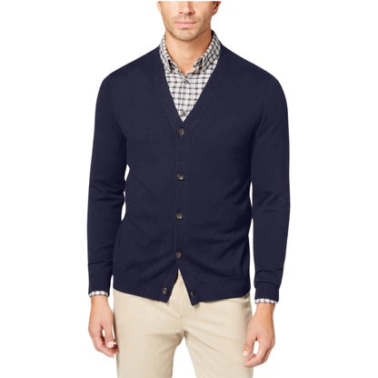 CLUB ROOM Mens Jackets M / Navy CLUB ROOM - Button down cardigan