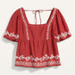 OLD NAVY - Matching Embroidery Swing Blouse