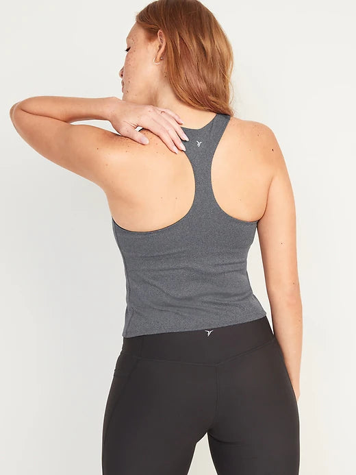 OLD NAVY - PowerSoft Racerback Crop Tank Top
