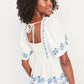 OLD NAVY - Embroidered Flutter-Sleeve Top