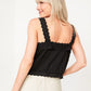 OLD NAVY - Scalloped Embroidered Button-Down Cami Blouse