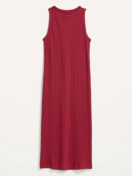 OLD NAVY - Fitted Sleeveless Rib-Knit Midi Sweater Dress