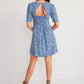 OLD NAVY - Puff-Sleeve Smocked Cutout Mini Dress