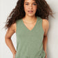 OLD NAVY - V-Neck Sleeveless T-Shirt
