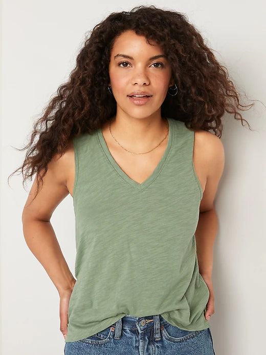 OLD NAVY - V-Neck Sleeveless T-Shirt