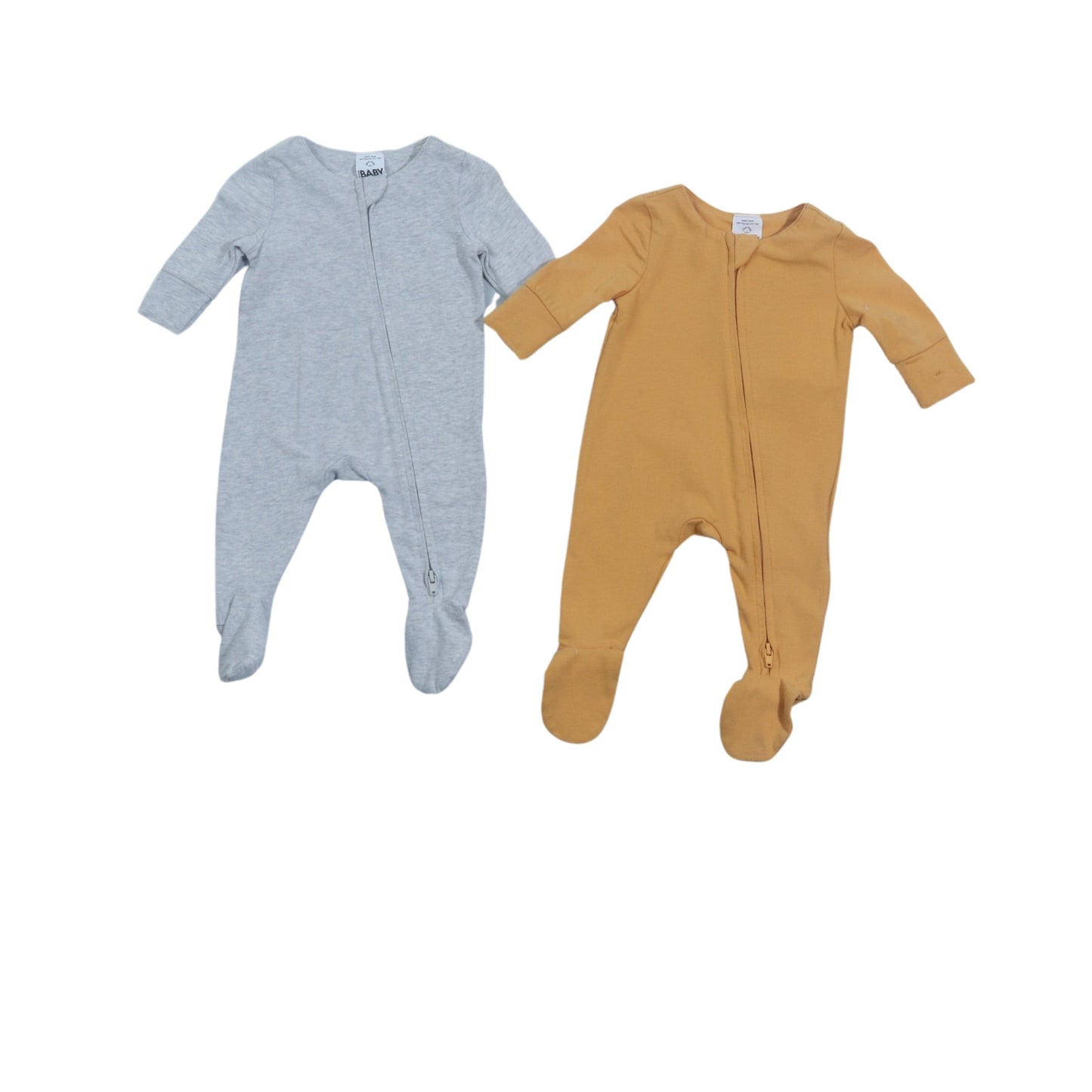 COTTON ON Baby Boy New Born / Multi-Color COTTON ON - Baby - Angled Zippers Overall Set