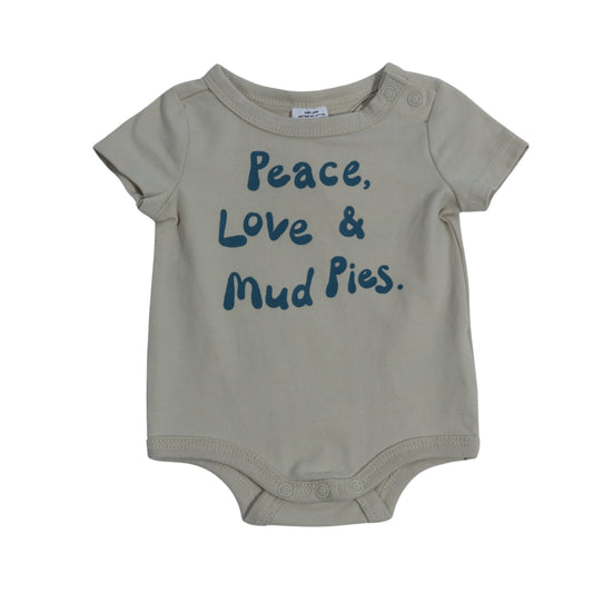 COTTON ON Baby Boy New Born / Beige COTTON ON - Baby - Peace, Love & Mud Pies Bodysuit